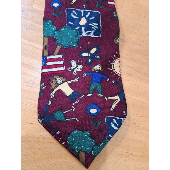 VTG Bob Timberlake for Keep America Beautiful Neck Tie Colorful Graphic - Picture 1 of 7